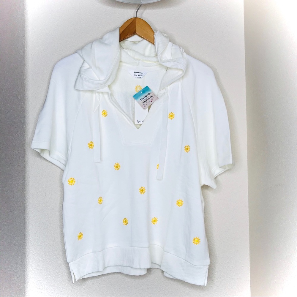Splendid x Gray Malin Sun Embroidered Pullover - Picture 4 of 16